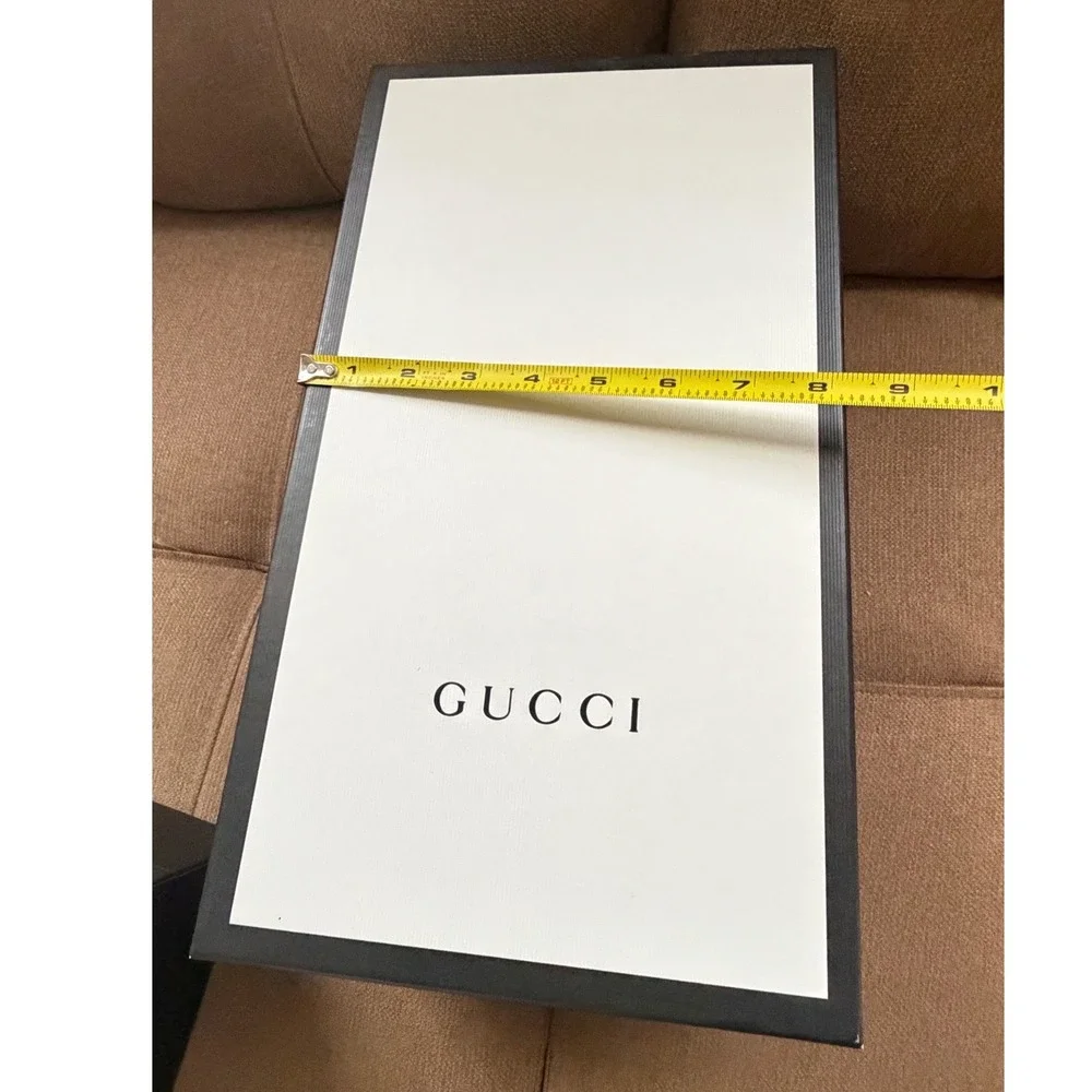Gucci Set of 2 Large Shoe Boxes and 4 White Logo Dust Bags Luxury‎ Storage